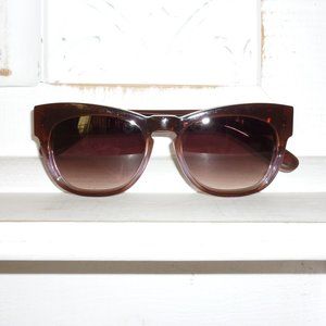 Wildfox WINSTON Mod Classic Sunglasses Thick Hand Cut Frames Rose/Burgundy